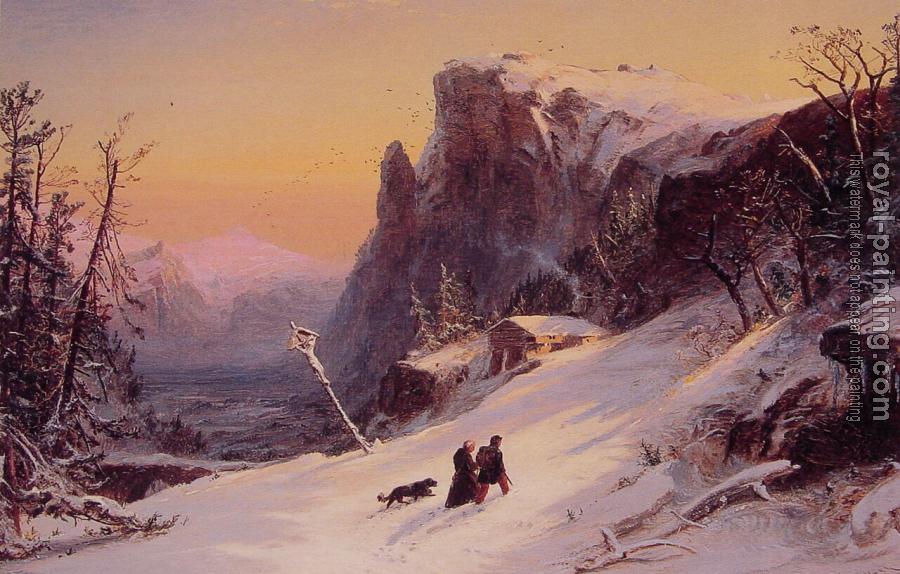 Jasper Francis Cropsey : Winter in Switzerland